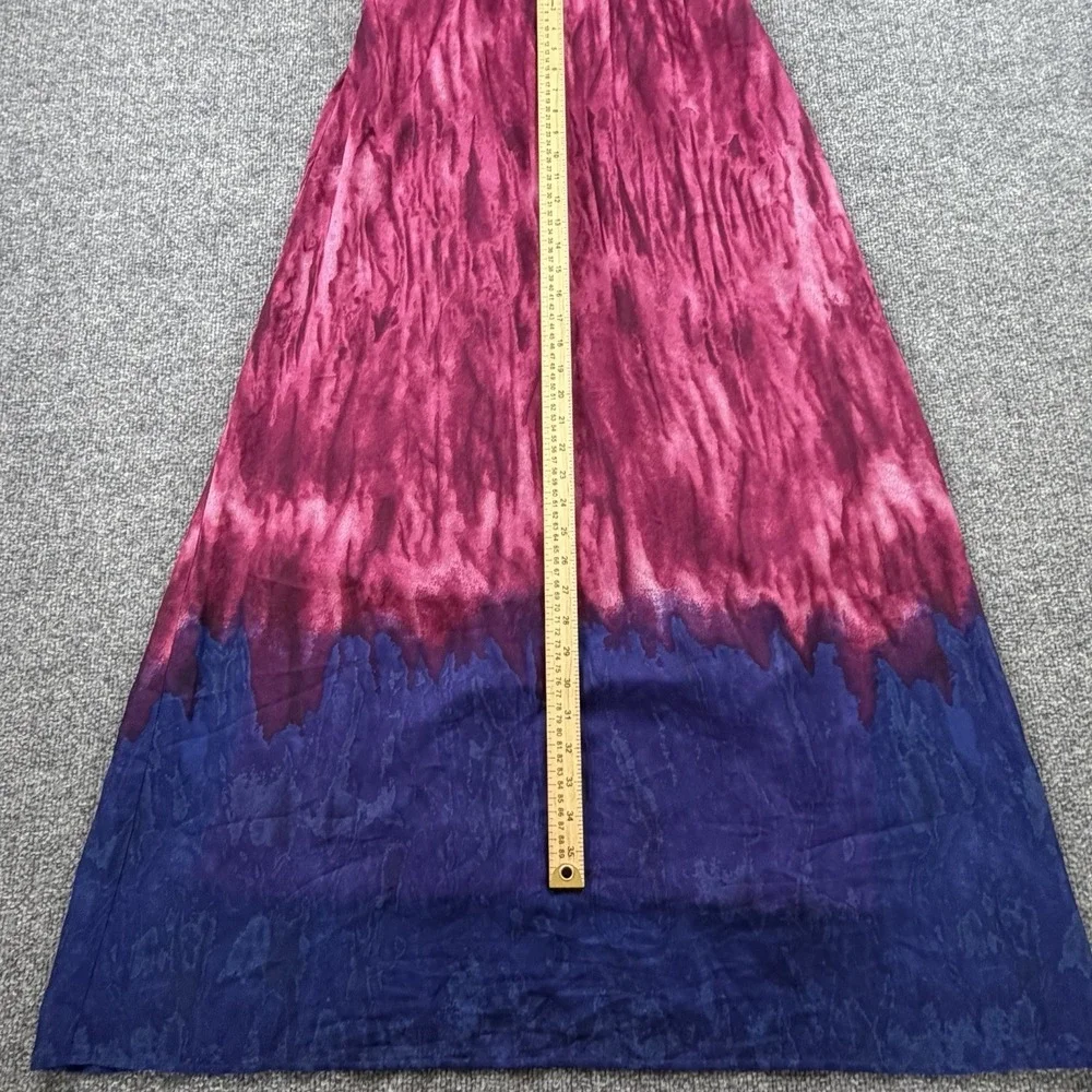 Rabbit‎ Rabbit Designs M Pink Purple Tie Dye Maxi Dress Sleeveless
